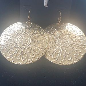 Bebe coin style earrings NWT